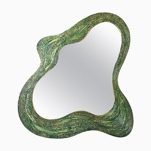Espejo de diseño de resina y fibra de vidrio de Europa Antiques
