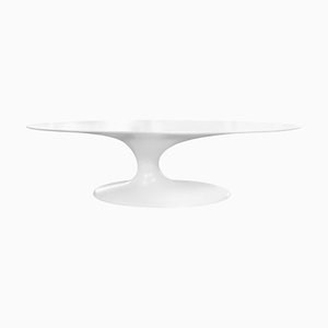 Mesa de comedor de diseño en blanco mate de Europa