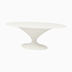 Table de Salle à Manger Design Ovale Blanc Mat par Europa