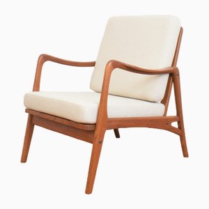 Poltrona Mid-Century in teak, Danimarca, anni '60