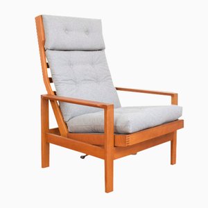 Fauteuil Mid-Century en Chêne par Leif Alring pour Madsen & Schubell, Danemark, 1960s