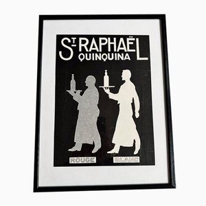 Vintage French St. Raphael Quinquina Advertisement Poster, 1920s