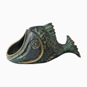 Cendrier en Forme de Poisson en Bronze par Walter Bosse, 1960s