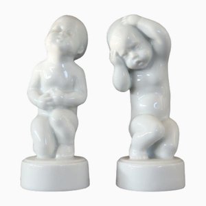 Figuras de porcelana de Bing & Grondahl, años 80. Juego de 2