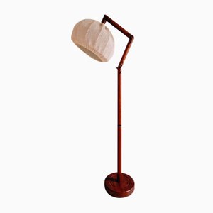 Lámpara escandinava de teca, años 70