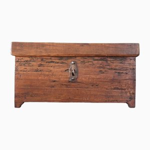 Miniature Blanket Chest in Poplar Wood, Late 17th Century
