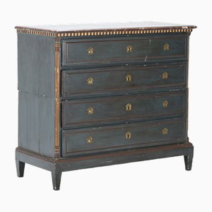 Gustavian Chest of Drawers in Blue