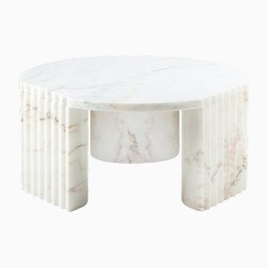 Tavolino moderno Caravel in marmo bianco di Collector