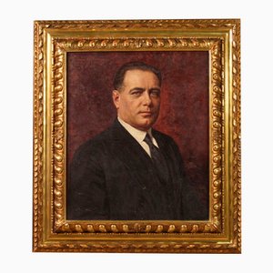 Angelo Garino, Retrato de hombre, 1931, óleo sobre lienzo, enmarcado