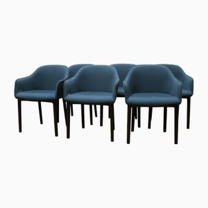 Softshell Armchairs by Ronan & Erwan Bouroullec for Vitra, Set of 6