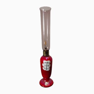 Lampe de Bureau Vintage Rouge de Mazzega, 1960s