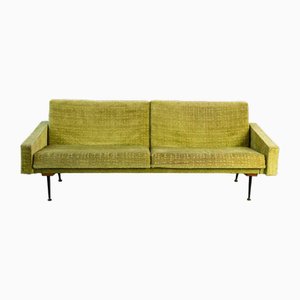Mid-Century Extendable Sofa in Green, 1950s