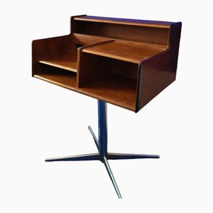 Small Vintage Italian Wooden and Metal Desk by Fimsa, 1950