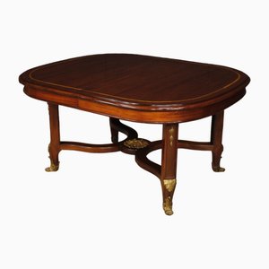 Großer ausziehbarer Mahagoni Tisch, 1930er