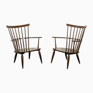 Mid-Century Austrian Armchairs by Franz Schuster for Wiesner-Hager, 1950s, Set of 2
