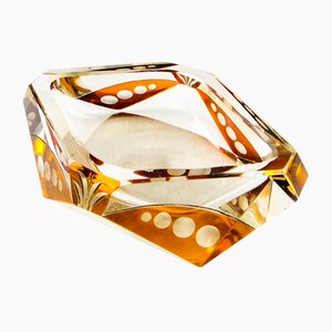 Polnischer Art Deco Aschenbecher von Julia Glassworks, 1970er