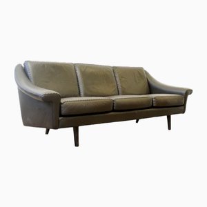 Dänisches Vintage Matador 3-Sitzer Sofa aus Leder von Aage Christiansen für Erhardsen & Andersen