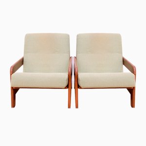 Scandinavian Style Lounge Chairs, 1980s, Set of 2