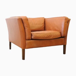 Vintage Danish Buffalo Leather Sofa