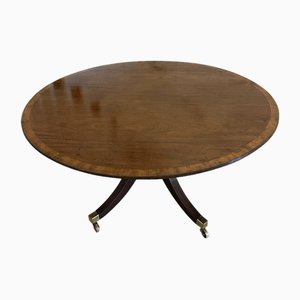 George III Figured Mahogany Circular Dining Table, 1820s