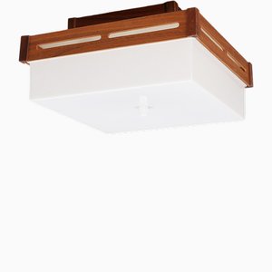 Teak Ceiling Lamp, Sweden, 1960s