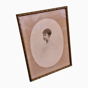 Belgian Photo Frame with Photo, 1900s