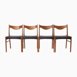 Mid-Century Teak Model Gs61 Dining Chairs by Arne Wahl Iversen for Glyngøre Stolfabrik, Set of 4