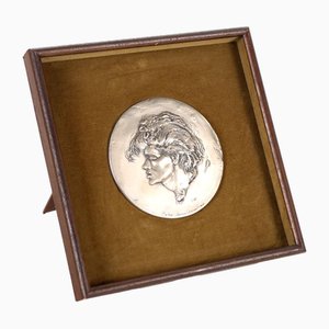 Flachrelief aus 925 Silber von Pietro Annigoni