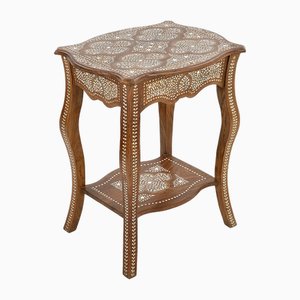 Vintage Marquetry Side Table
