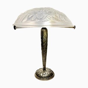 French Art Deco Table Lamp attributed to Léon Hugue, 1929