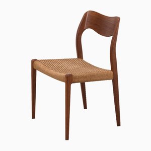 Model 71 Chairs by Niels Otto Møller, Set of 6