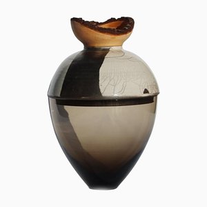 Butterfly Stacking Smoke and White Vase by Pia Wüstenberg
