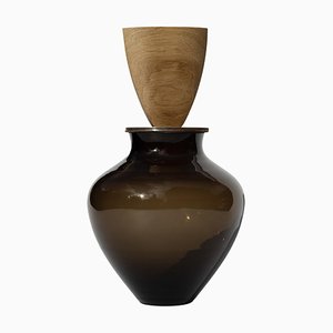 Ohana Stacking Dark Smoke Sersel Vase von Fri Wüstenberg
