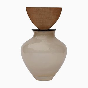Ohana Stacking Beige and Oodle Vase by Pia Wüstenberg