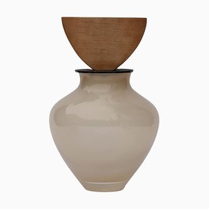 Ohana Stacking Vase in Beige & Ooodle von Pia Wüstenberg