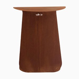 Youmy Round Corten Side Table by Mademoiselle Jo