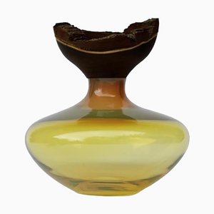 Bloom Stacking Amber Vase by Pia Wüstenberg