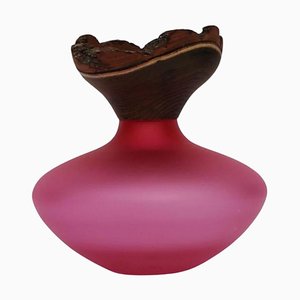 Bloom Stacking Satin Pink Vase by Pia Wüstenberg