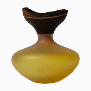 Bloom Stacking Satin Amber Vase by Pia Wüstenberg