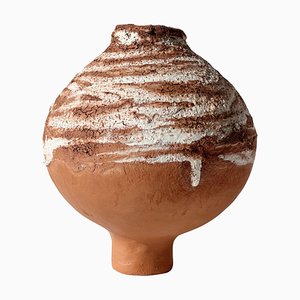 No 17 Terracotta Moon Jar by Elena Vasilantonaki