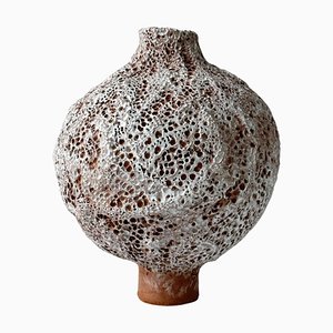 No 11 Terracotta Moon Jar by Elena Vasilantonaki