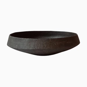 Black Stoneware Pinakio Plate by Elena Vasilantonaki