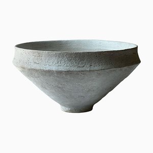 Grey Stoneware Roman Bowl by Elena Vasilantonaki