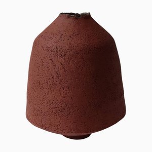 Red Stoneware Pithos Vase by Elena Vasilantonaki