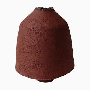 Rote Pithos Vase aus Steingut von Elena Vasilantonaki