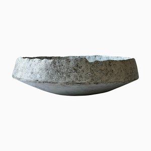 Gray Stoneware Pinakio Plate by Elena Vasilantonaki