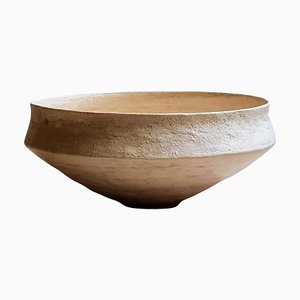 White Stoneware Roman Bowl by Elena Vasilantonaki