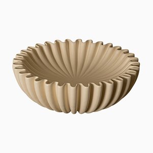 Lotuso Ecru Ceramic Decorative Bowl by Simone & Marcel