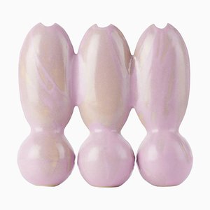 Vaso triplo rosa Itera Lilac di Ia Kutateladze