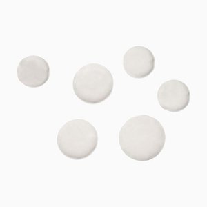 Décoration Murale Pin Pin Blanc Mat par Zieta, Set de 6